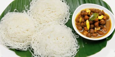 Idiyappam and Kadala Curry - Swamis Foods - Green Valley Condiments